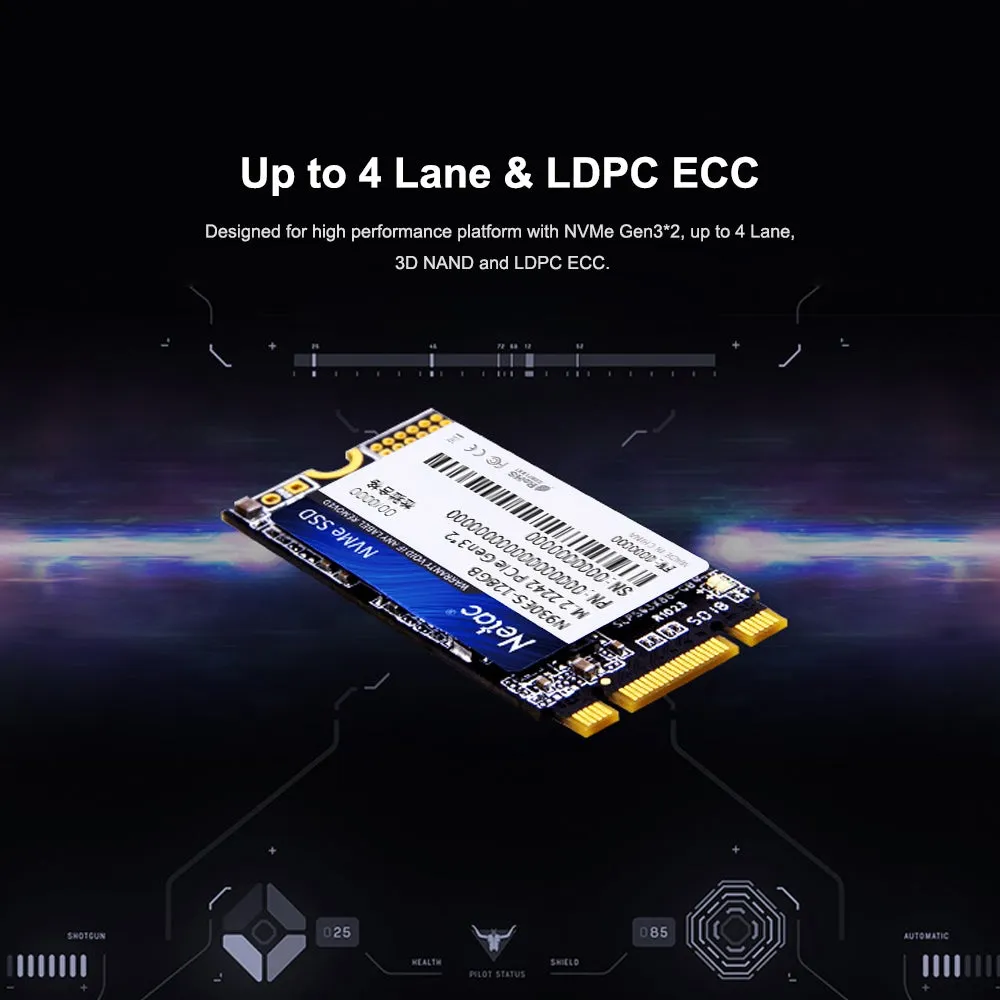 فلاش درايف NAND طراز N930ES NVMe M.2 2242 بمنفذ PCIe ثلاثي الأبعاد MLC/TLC 128.0 GB-2