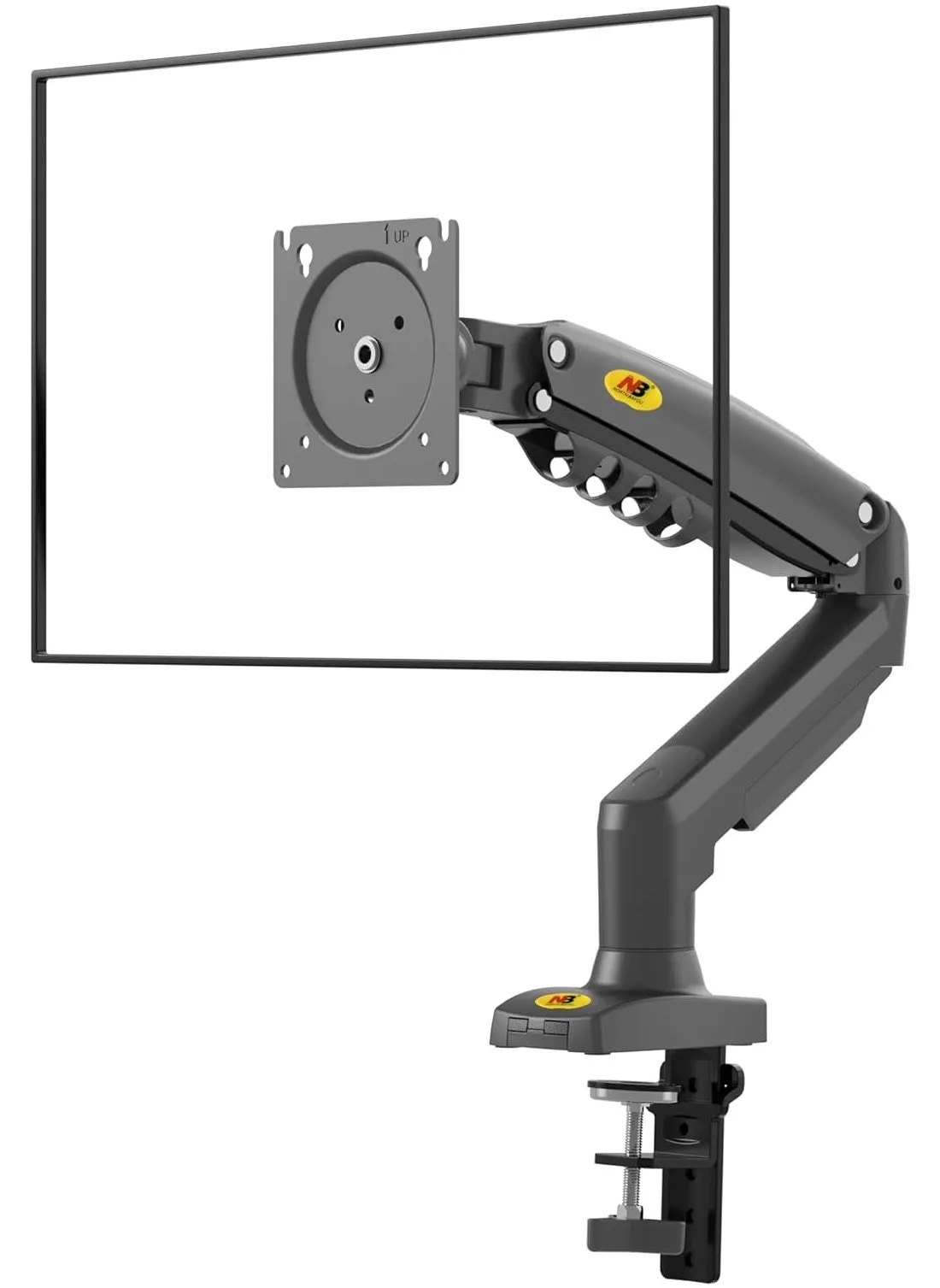 NB F80 شاشة مكتب جبل حامل كامل الحركة قطب رصد الذراع الغاز الربيع لشاشة الكمبيوتر 17 ''- 30'' من 2 كجم إلى 9 كجم-2