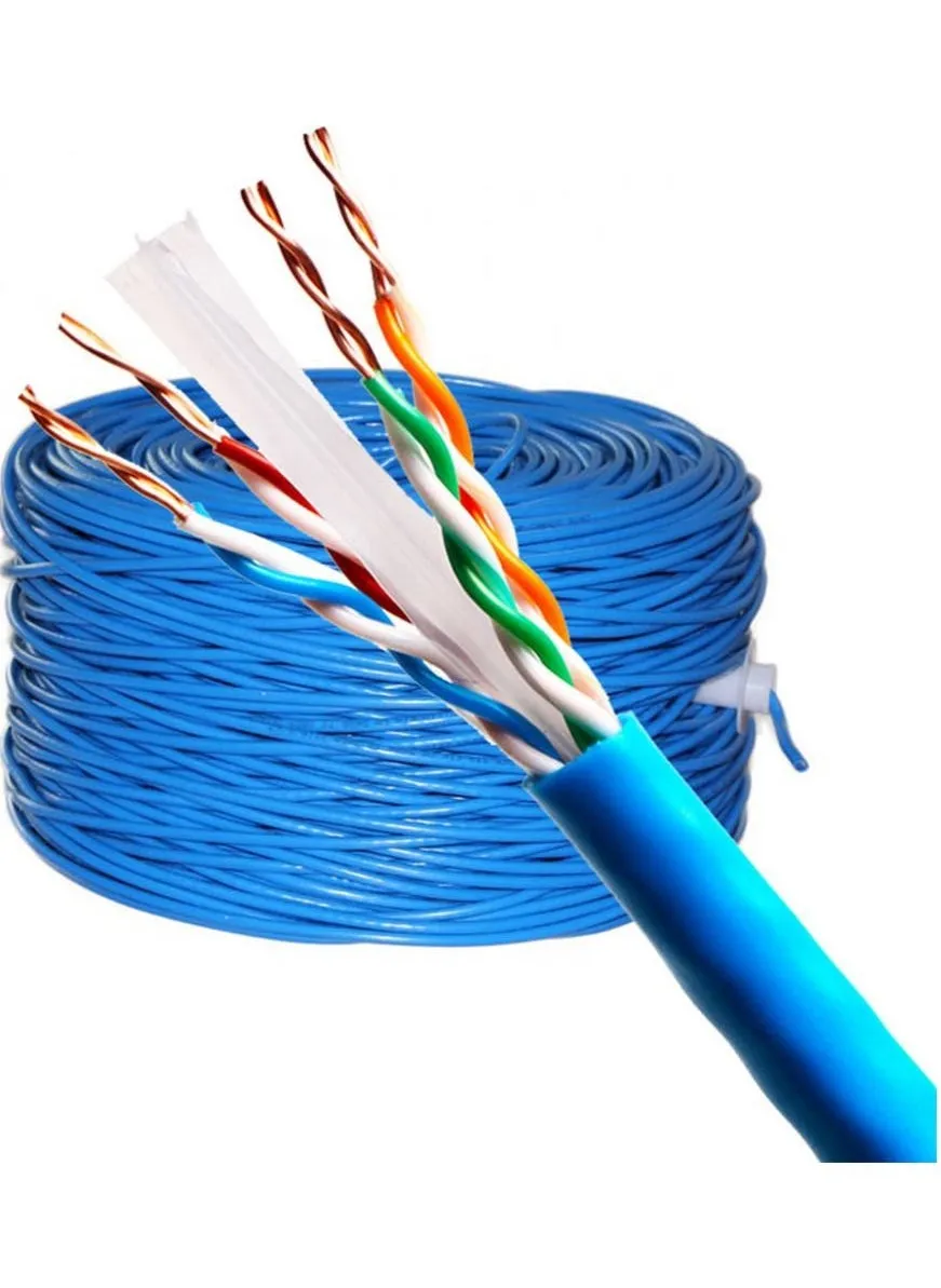 كابل شبكة CAT6 305 م لون ازرق-1