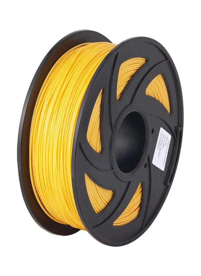 Normal PLA 3D Printer Filament Eco-Friendly Printing Consumables 1.75mm Diameter 1kg(2.2lbs) Spool Dimensional Accuracy +/- 0.05mm Yellow-1