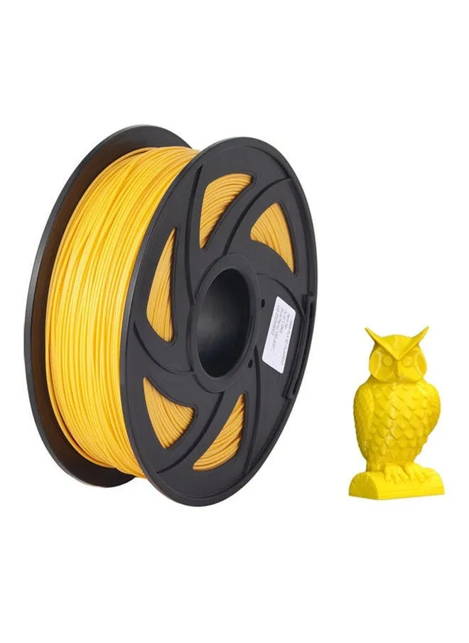 Normal PLA 3D Printer Filament Eco-Friendly Printing Consumables 1.75mm Diameter 1kg(2.2lbs) Spool Dimensional Accuracy +/- 0.05mm Yellow-2