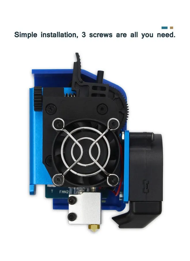 Nozzle Extruder For 3D Printer Black/Blue-2