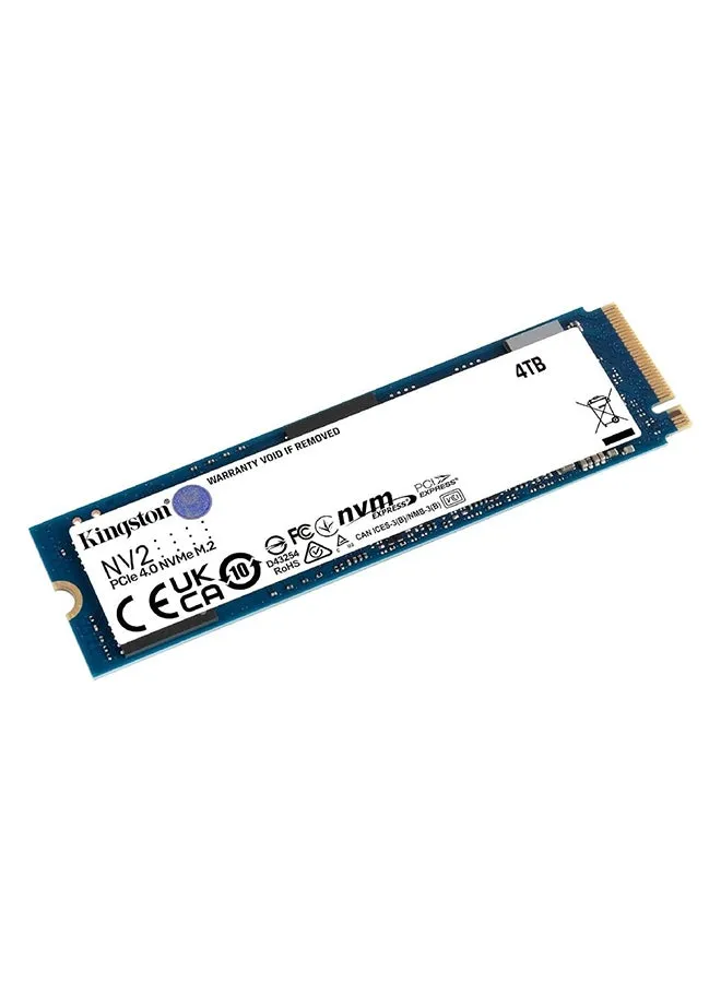 NV2 4TB M.2 2280 NVMe SSD داخلي، سرعة قراءة تصل إلى 3500 ميجابايت/ثانية / سرعة كتابة 2800 ميجابايت/ثانية، أداء Gen 4x4 NVMe PCIe، تشغيل اهتزاز 2.17 جيجا | SNV2S/4000G 4 تيرابايت-1