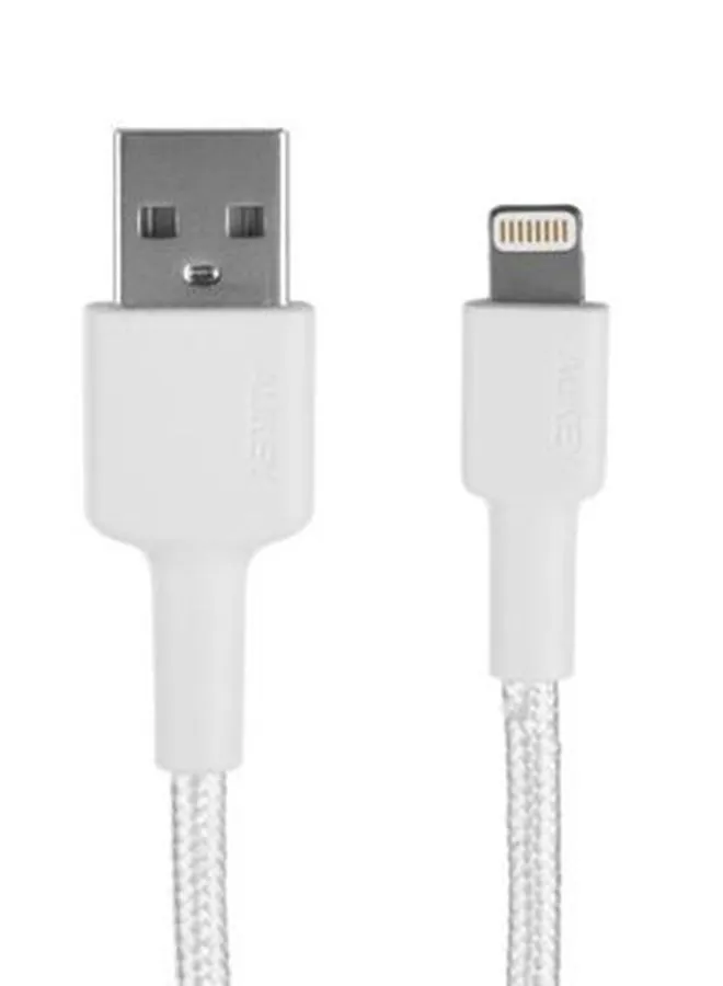 كابل بيانات USB A إلى Lightning مضفر من النايلون-1