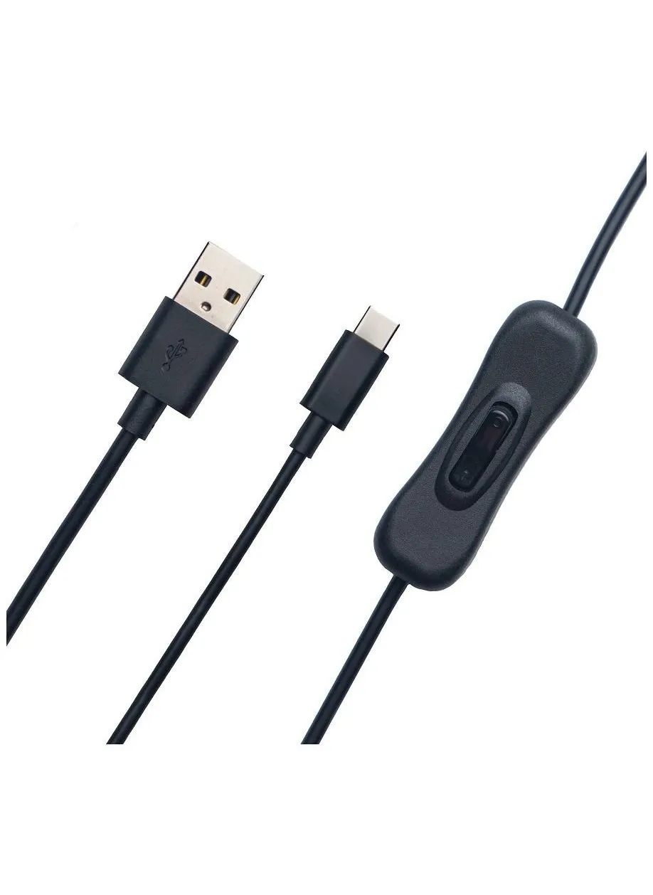 كابل بيانات الطاقة USB-A إلى USB-C من OBSBOT مع مفتاح تشغيل/إيقاف - الحل المثالي للاتصال والتحكم-1