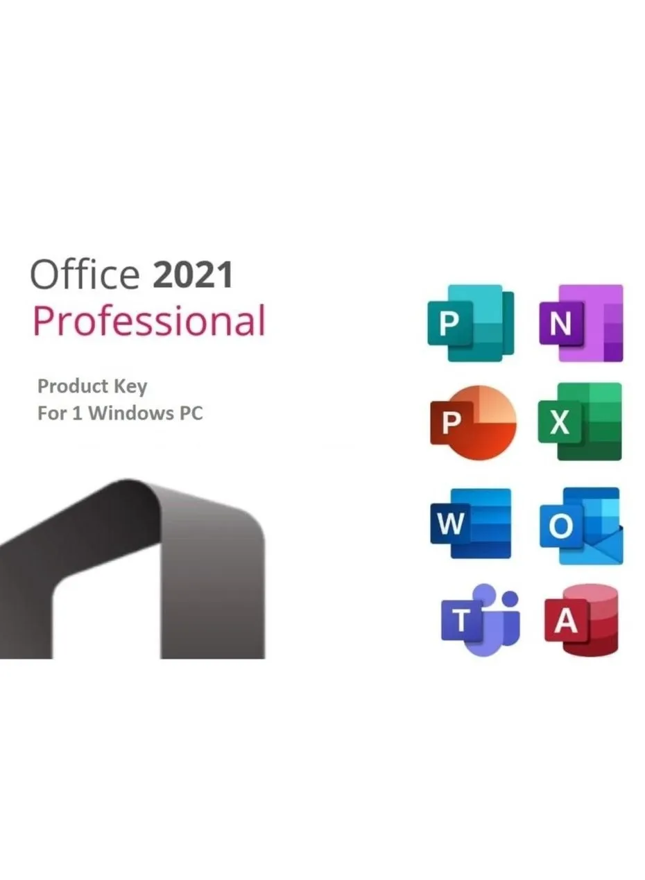 اشتراك Office 2021 Professional مع Teams مدى الحياة لنظام Windows-1