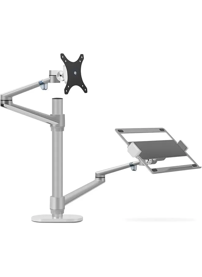 Oll 3L Aluminum 2 In 1 Monitor Arm Laptop Stand And Mount For Gaming Office Use 17