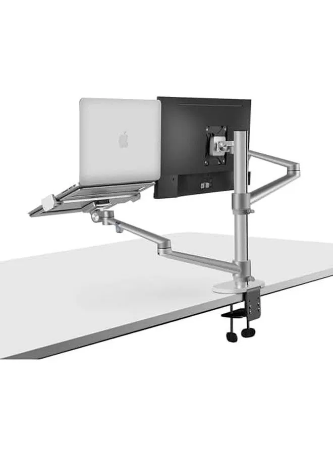 Oll 3L Aluminum 2 In 1 Monitor Arm Laptop Stand And Mount For Gaming Office Use 17