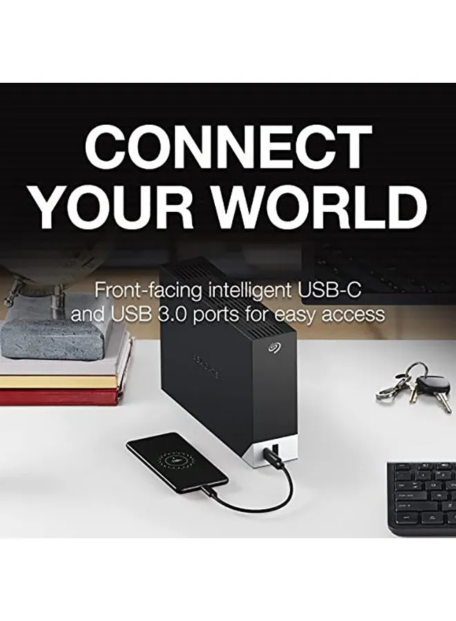 محرك أقراص صلبة خارجي للكمبيوتر المكتبي، بمنفذي USB-C وUSB 3.0، متوافق مع أجهزة الكمبيوتر، واللابتوب وماك. عضوية مجانية لمدة 4 شهور في خطة أدوبي كريتيف كلاود للتصوير الفوتوغرافي (STLC10000400) 10 TB-2