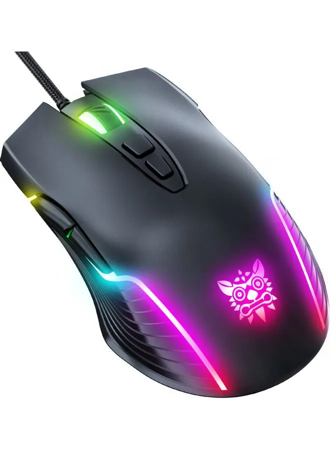 ماوس الألعاب Onikuma CW905 RGB - 6400 نقطة لكل بوصة - 7 أزرار قابلة للبرمجة-1