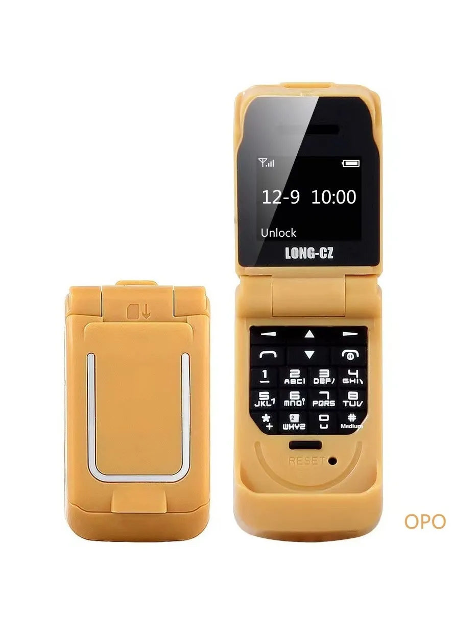 هاتف OPO LONG-CZ J9 GSM، هاتف صغير قابل للطي ببلوتوث وأزرار الإبهام-1