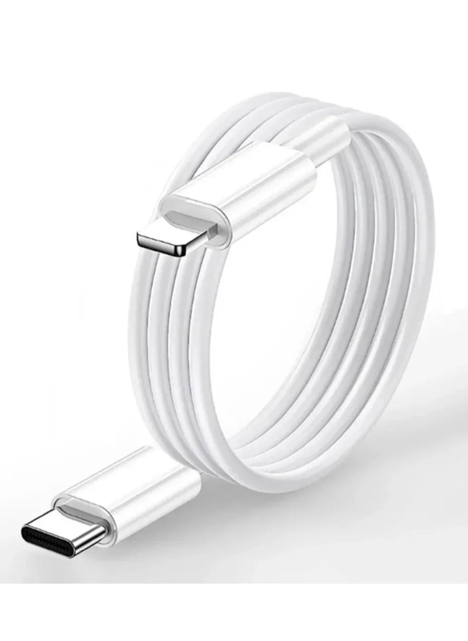 كابل usb-c الى lightning اصلي كيبل ايفون شحن سريع من apple توصيل الطاقة PD 20W  شاحن iPhone متوافق مع iPhone 14 pro 15 max ipad وجميع السلاسل بطول 1 متر-2