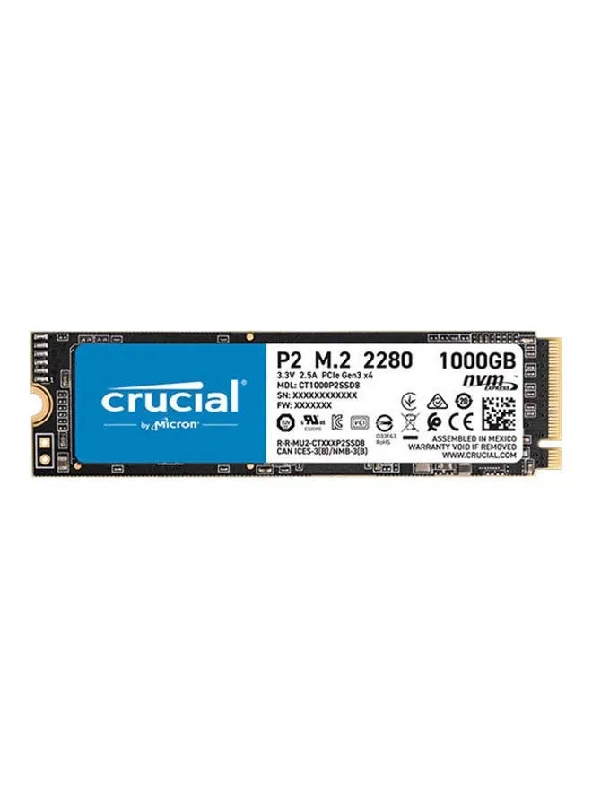 محرك أقراص SSD داخلي P2 M.2 NVMe سعة 1 تيرابايت PCI-Express 3.0 3D Nand a يورو M.2 SSD داخلي 1.0 TB-2