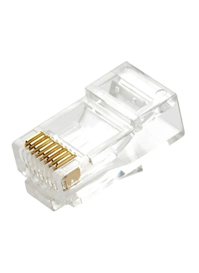 مجموعه من 100 قطعه موصلات وحدات RJ45 CAT5-1