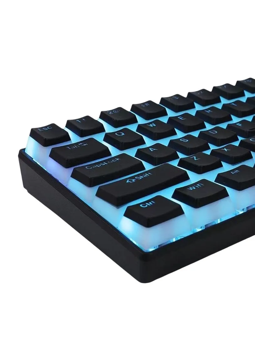 مجموعة أغطية مفاتيح PBT OEM Profile 130 Keys Pudding Keycaps للوحة المفاتيح الميكانيكية Cherry MX Switch ومجموعة لوحات مفاتيح RGB Gamer ذات الإضاءة الخلفية-1