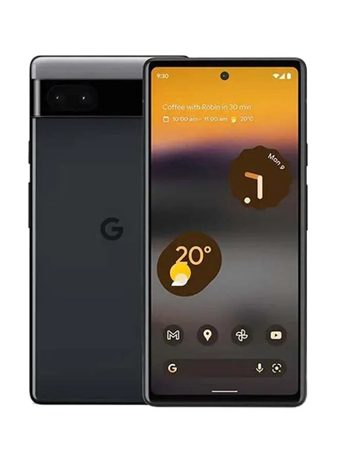 Pixel 6A Dual SIM Stormy Black 6GB RAM 128GB 5G - النسخة العالمية-1