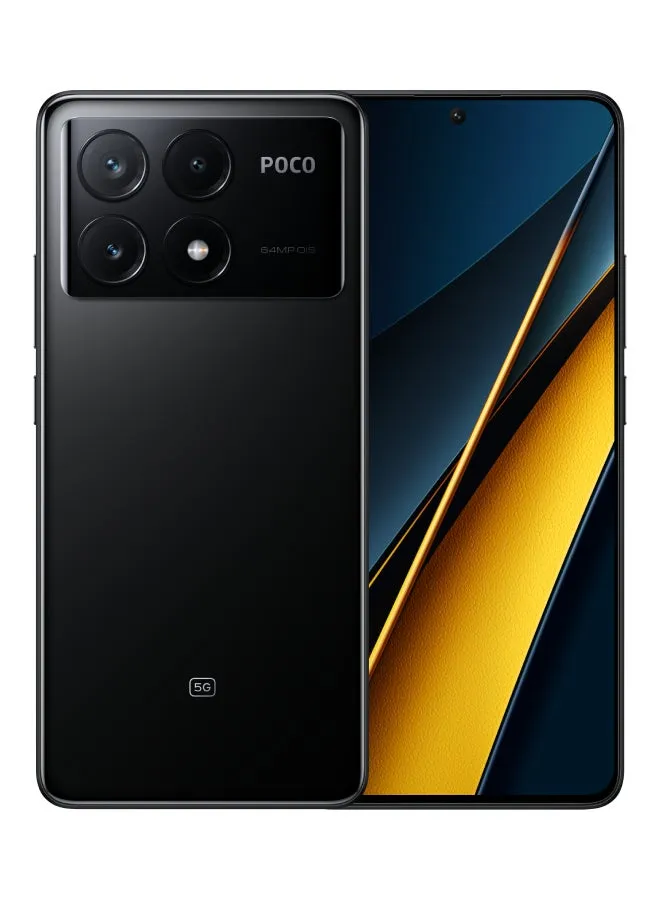 POCO X6 Pro 5G أسود، 12 جيجابايت رام، 512 جيجابايت - الإصدار العالمي-1