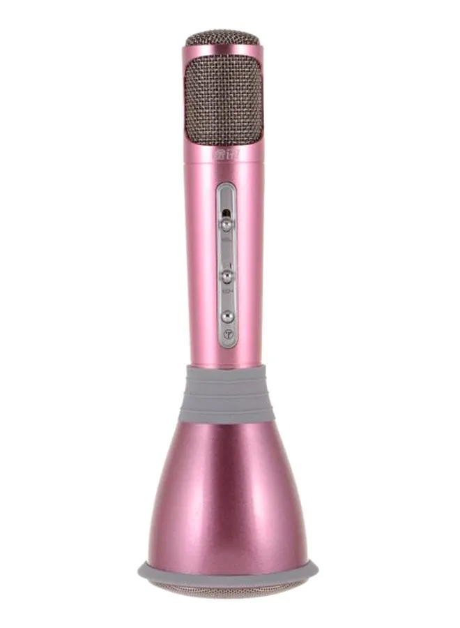 Portable Bluetooth Microphone With Speaker Pink-1