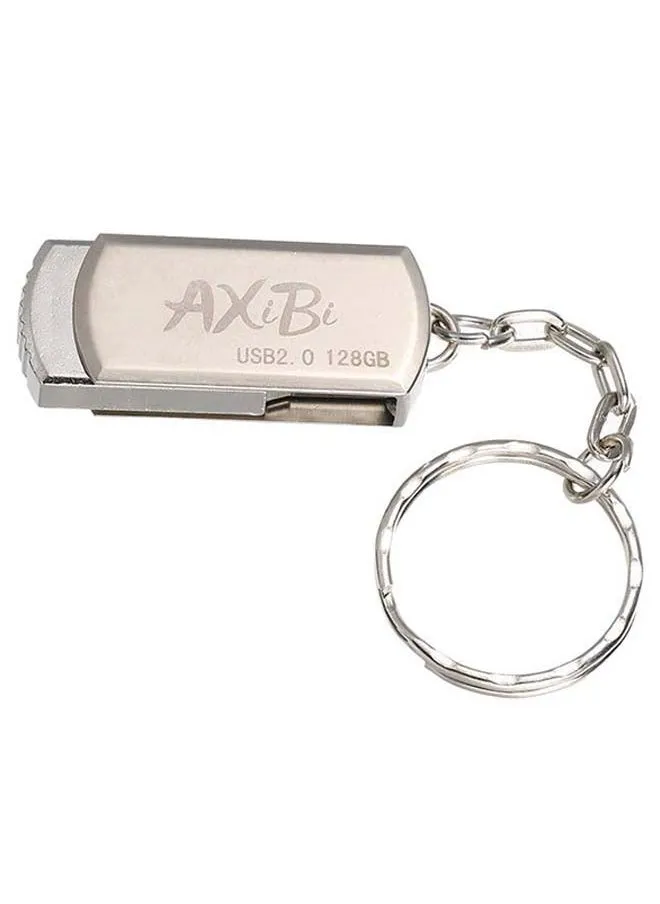 Portable Mini U-Disk USB Flash Drive C6649-128-1 Silver-1