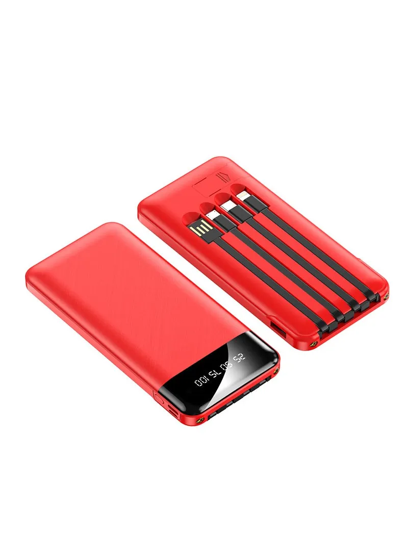 Portable Power Bank 20000mAh Fast Charge Digital Display Red Belt Line-1