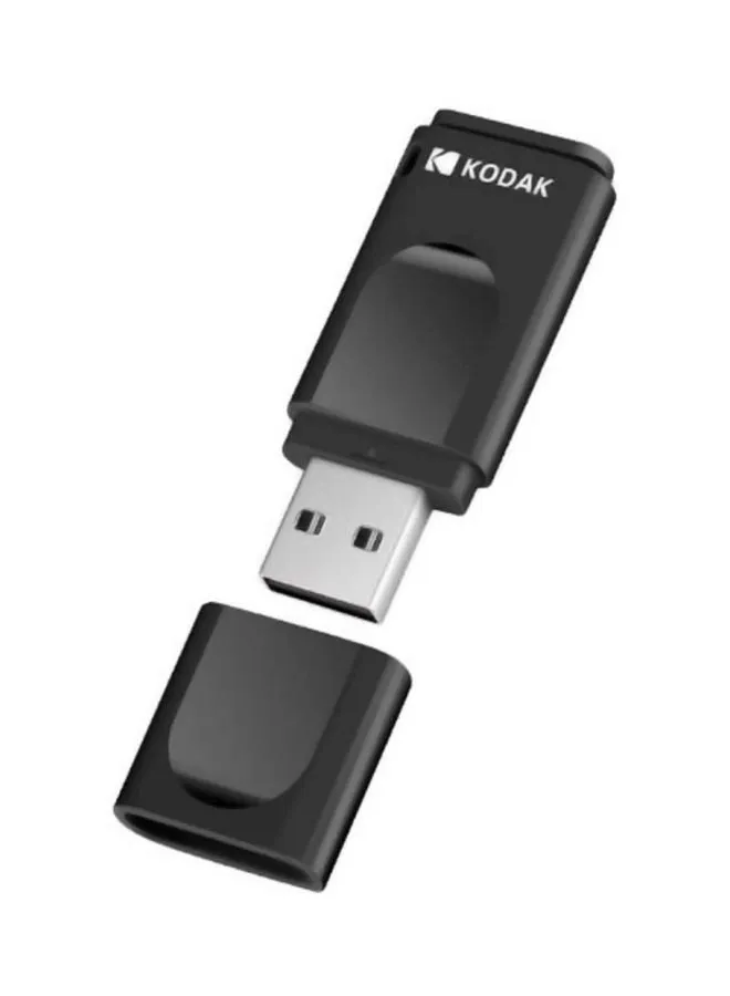 فلاش درايف USB محمول ورفيع على شكل محرك U-Disk C8985B-32GB-1 أسود/فضي-1