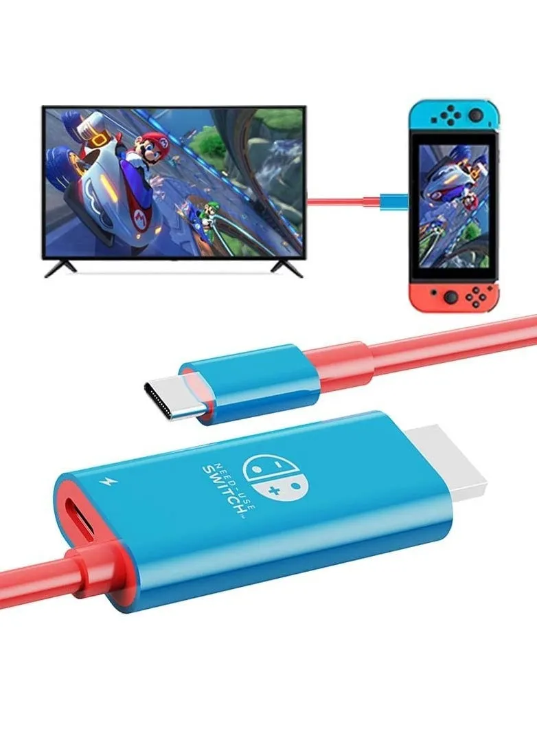 كابل تحويل USB من النوع C إلى HDMI محمول لوضع إرساء التلفزيون متوافق مع Nintendo Switch Steam Deck Samsung Dex Station S21 S20 Note20 TabS7 4K للسفر-1