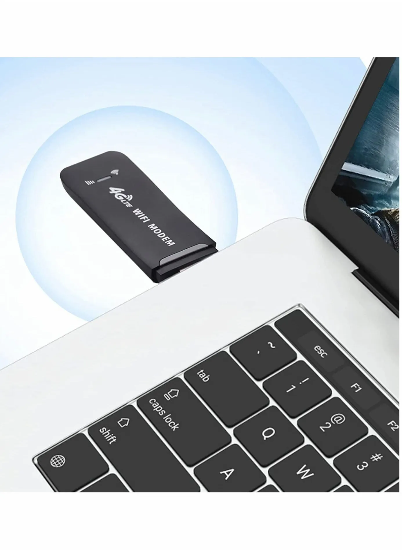 دونجل واي فاي USB محمول، مودم واي فاي USB 4G راوتر واي فاي دونجل USB 150 ميجابايت في الثانية مع فتحة بطاقة SIM نقطة اتصال سيارة جيب واي فاي محمول-2