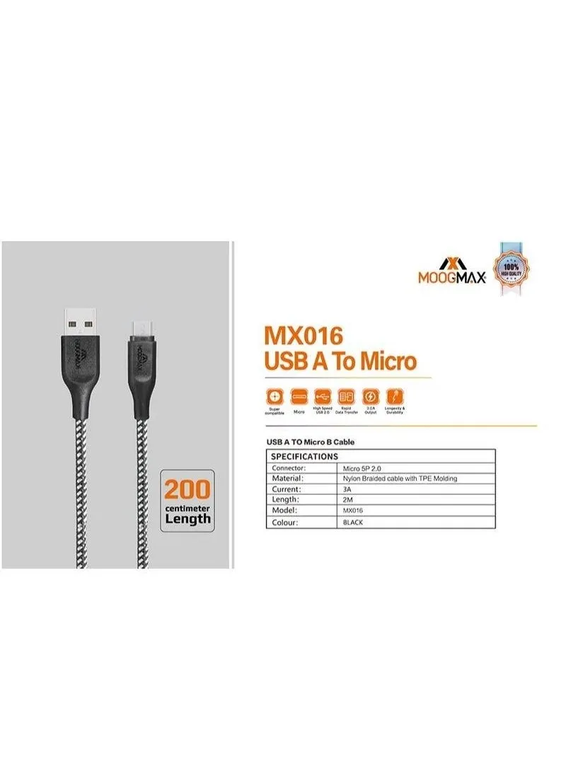 Power Line Micro USB Black 2 meter-2