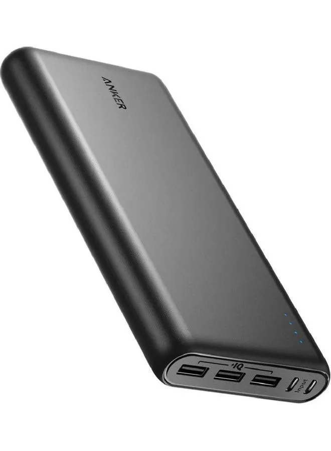 بنك الطاقة المحمول PowerCore 26800 المزود بكابلين USB صغيرين وحقيبة سفر باللون الأسود أسود-1