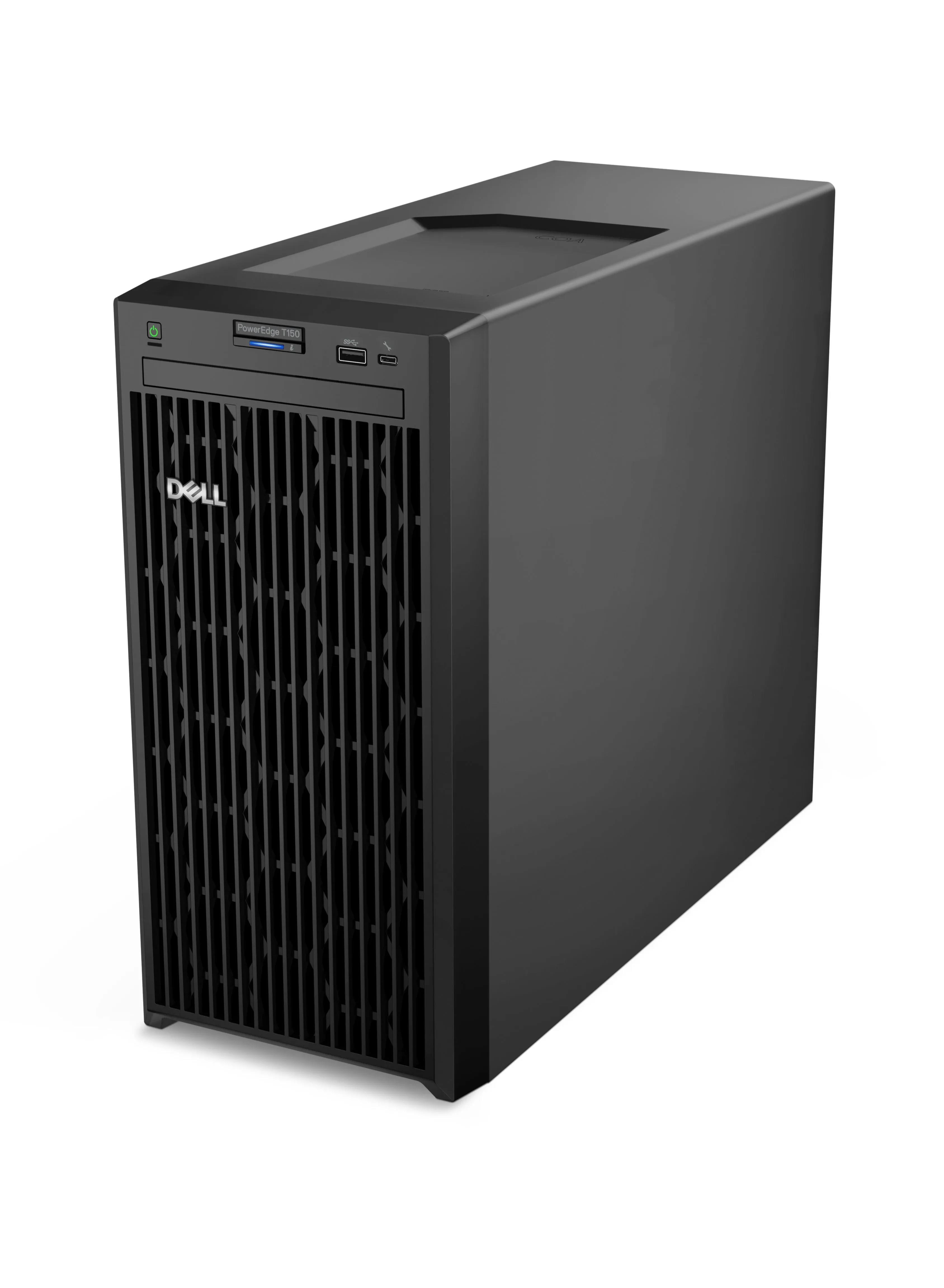 الخادم البرجي PowerEdge T150، Intel Xeon E2314، ذاكرة الوصول العشوائي (RAM) سعة 8 جيجابايت، محرك الأقراص الثابتة سعة 1 تيرابايت، بقوة 400 وات، لمدة 3 سنوات-1