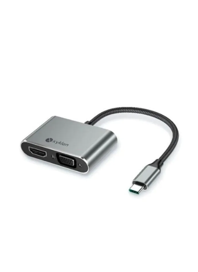 موزع PowerExpand 4 في 1 متعدد الوظائف USB-C باللون الرمادي-1