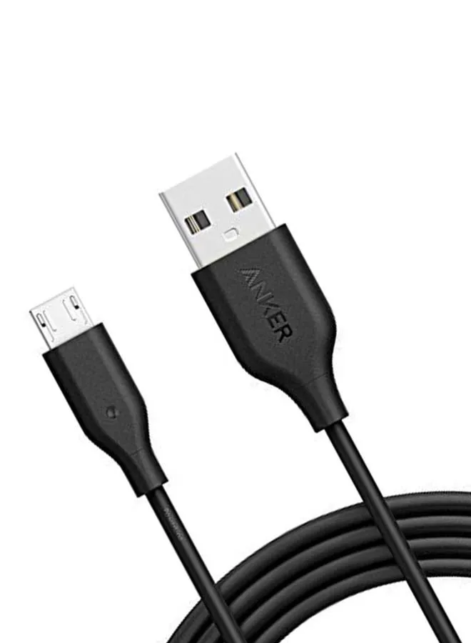 كابل باور لاين مايكرو USB أسود-2