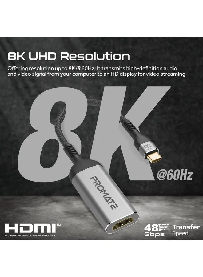 محول عالي الوضوح 8K من النوع C إلى HDMI-2