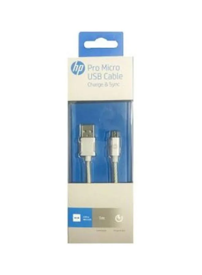 كابل شحن ومزامنة بيانات Micro USB أبيض-2