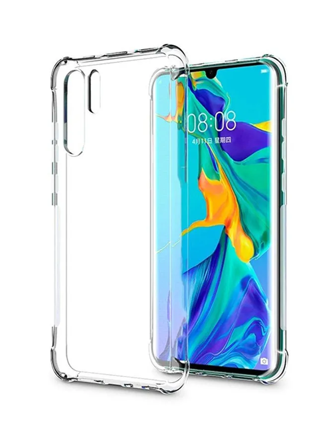 غطاء حماية خلفي من السيليكون لهاتف هواوي P30 Pro شفاف-1