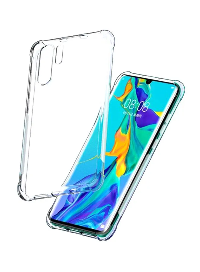 غطاء حماية خلفي من السيليكون لهاتف هواوي P30 Pro شفاف-2