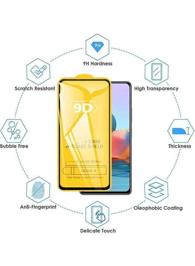 لاصقة حمايةٍ للشاشة من الزجاج المقوى لهاتف شاومي ريدمي نوت 10 5G شفاف-2