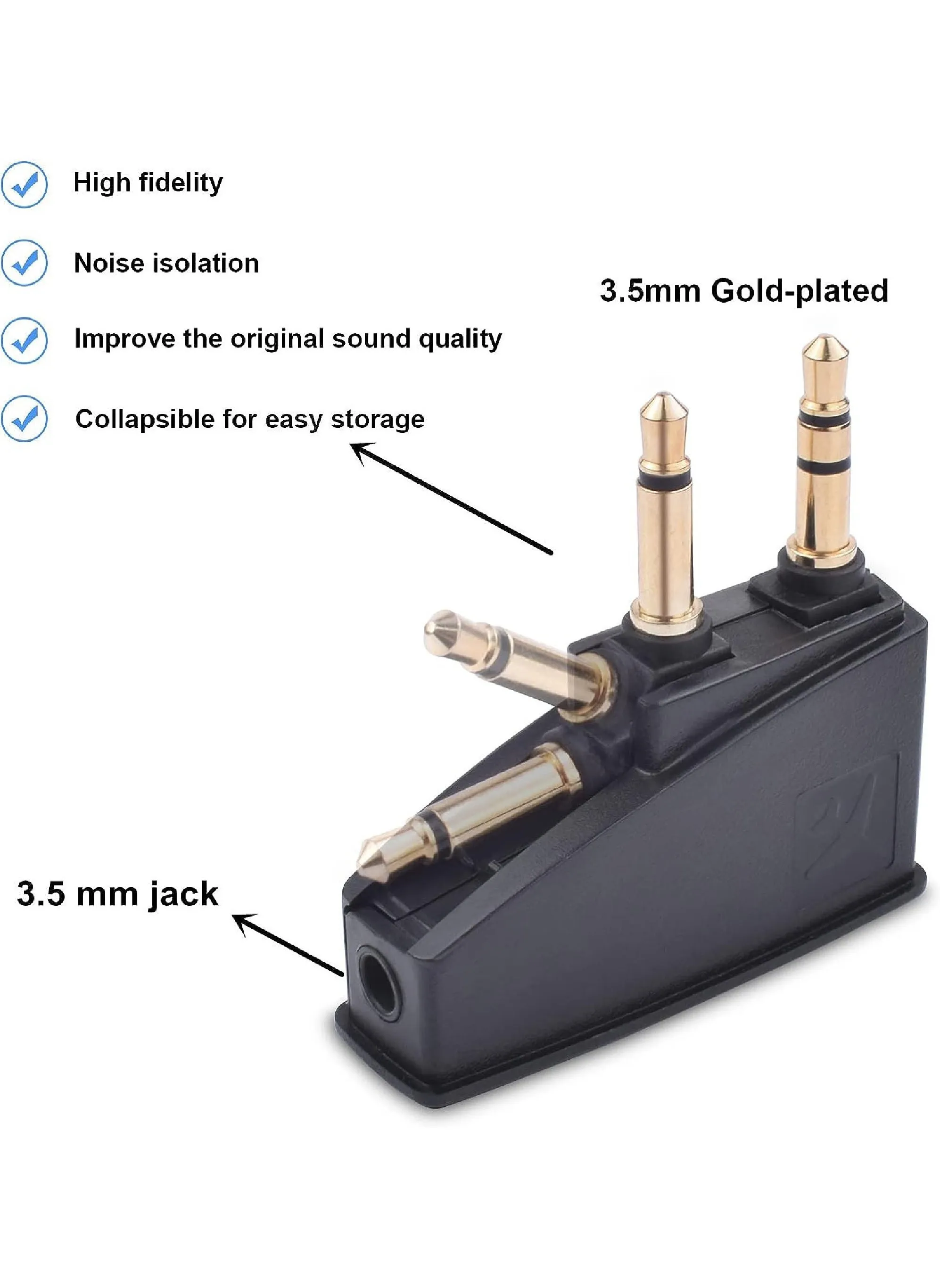 qc15 طائرة سماعة محول متوافق مع بوس 700 qietcomfort 2 qc3 qc45 qc35ii qc15 qc25 qc20 nc700 soundlink الثاني ae2 ae2i ae2w الذهب مطلي 3.5mm جاك أعلاه-2