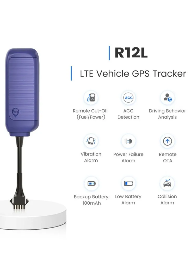 R12L-F - Global GPS Car Tracking with Remote Fuel Cut Off and Smart Alarm-1