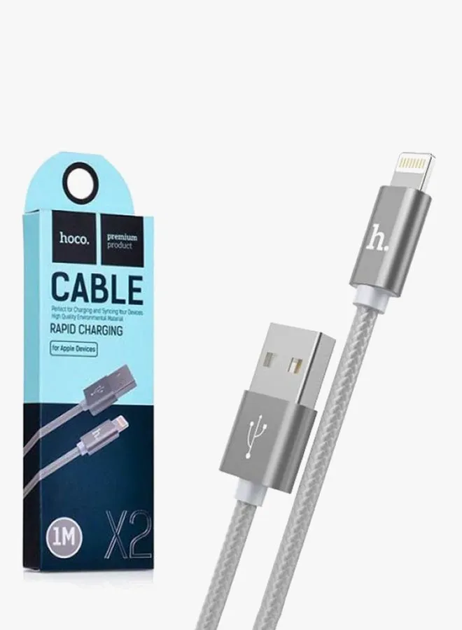 كابل شحن USB سريع رمادي-1