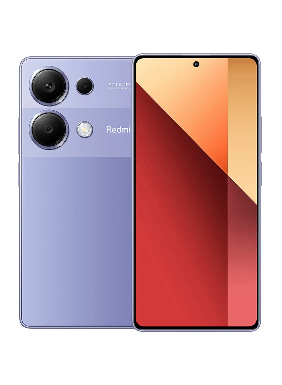 هاتف Redmi Note 13 Pro ثنائي الشريحة بلون أرجواني لافندر وذاكرة وصول عشوائي (RAM) سعة 8 جيجابايت ومساحة تخزين داخلية 256 جيجابايت - إصدار عالمي-1