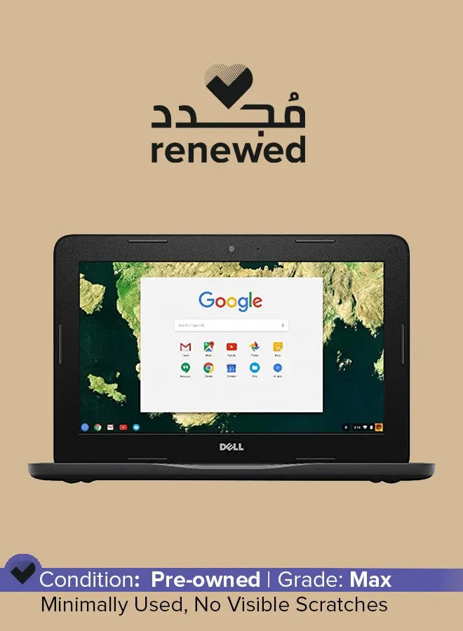 تم تجديده - كمبيوتر محمول Chromebook 11 3180 (2017) بشاشة مقاس 11.6 بوصة ومعالج Intel Celeron N3060/الجيل الثالث/ذاكرة وصول عشوائي 4 جيجابايت/محرك أقراص SSD سعة 16 جيجابايت وبطاقة رسومات Intel HD Graphics 400-1