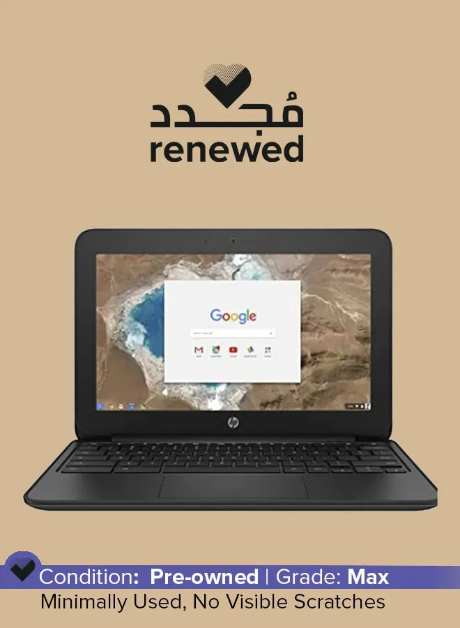 تم تجديده - جهاز Chromebook G4EE (2010) بشاشة مقاس 11.6 بوصة ومعالج Intel Celeron N2840/الجيل الثاني/ذاكرة وصول عشوائي سعة 4 جيجابايت/محرك أقراص SSD سعة 16 جيجابايت/بطاقة رسومات Intel HD 400 إنجليزي أسود-1