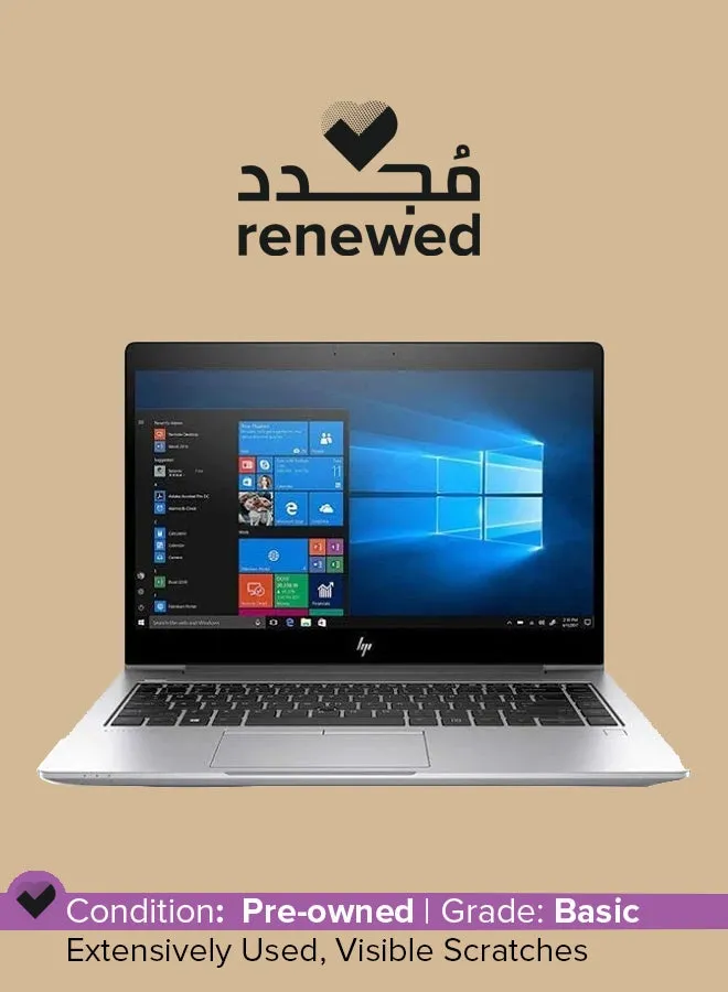 تم تجديده - كمبيوتر محمول EliteBook 840 G6 بشاشة FHD مقاس 14 بوصة، ومعالج Intel Core i7 وذاكرة وصول عشوائي DDR4 سعة 16 جيجابايت/الجيل الثامن/محرك أقراص SSD سعة 512 جيجابايت/نظام التشغيل Windows 10 Pro باللغة الإنجليزية فضي-1