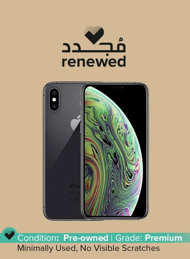 Renewed - iPhone Xs Max With FaceTime Space Grey 256GB 4G LTE-1