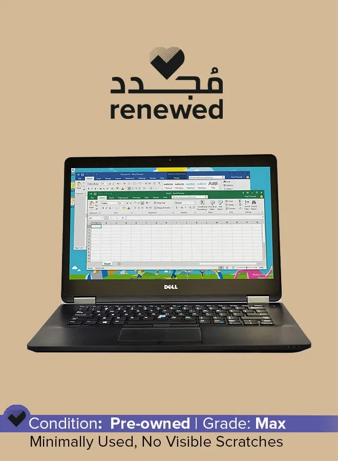 لابتوب لاتيتود E7470 مجدد (2016) بشاشة مقاس 14 بوصة ومعالج انتل كور i5/الجيل السادس/ذاكرة وصول عشوائي رام سعة 32 جيجابايت/محرك أقراص اس اس دي سعة 1 تيرابايت/بطاقة رسومات إنتل مشتركة مدمجة اللغة الإنجليزية أسود-1