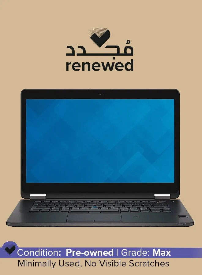 لابتوب لاتيتود E7470 مجدد بشاشة مقاس 14 بوصة ومعالج انتل كور i5/الجيل السادس/ذاكرة وصول عشوائي رام سعة 8 جيجابايت/محرك أقراص اس اس دي سعة 256 جيجابايت/بطاقة رسومات انتل اتش دي سعة 1.74 جيجابايت 520 اللغة الإنجليزية أسود-1