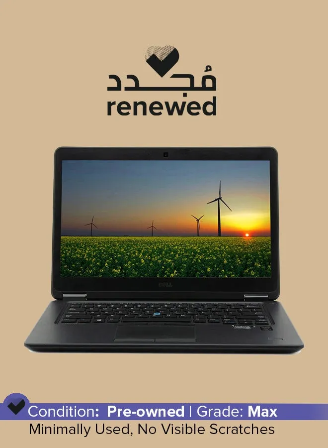 تم تجديده - كمبيوتر محمول طراز Latitude E7470 بشاشة عالية الدقة مقاس 14 بوصة، ومعالج Core i7/الجيل السادس/ذاكرة الوصول العشوائي (RAM) سعة 8 جيجابايت/محرك أقراص SSD سعة 256 جيجابايت/بطاقة رسومات Intel HD-1