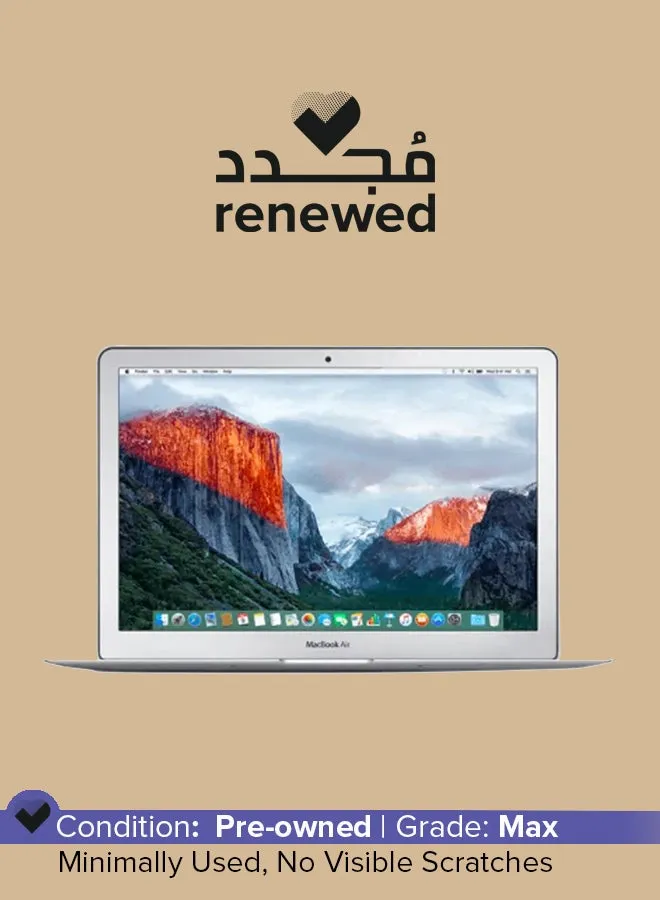 تم تجديده - كمبيوتر محمول Macbook Air A1466 (2014) بشاشة مقاس 13.3 بوصة ومعالج Intel Core i5/الجيل السادس/ذاكرة وصول عشوائي 4 جيجابايت/محرك أقراص SSD سعة 120 جيجابايت/بطاقة رسومات مدمجة سعة 1.5 جيجابايت-1