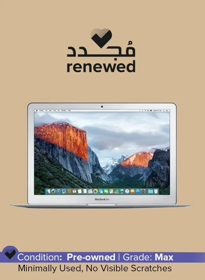 تم تجديده - كمبيوتر محمول MacBook Air A1466 (2017) بشاشة مقاس 13.3 بوصة ومعالج Intel Core i5/الجيل السابع/ذاكرة وصول عشوائي 8 جيجابايت/محرك أقراص SSD سعة 120 جيجابايت/نظام تشغيل MacOS مع لوحة مفاتيح باللغة الإنجليزية-1